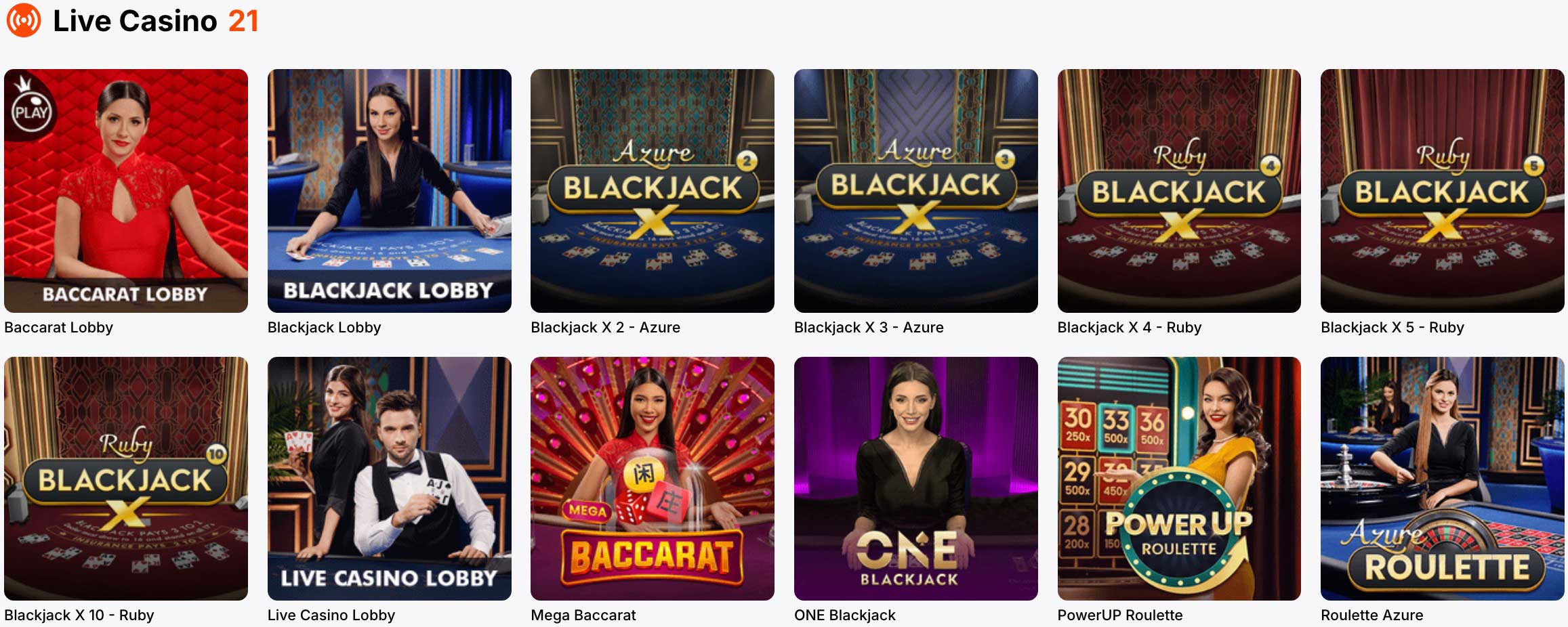 Vulkanspiele Live Casino Games